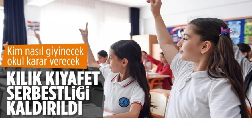 Okullarda kıyafet yönetmeliği değişti