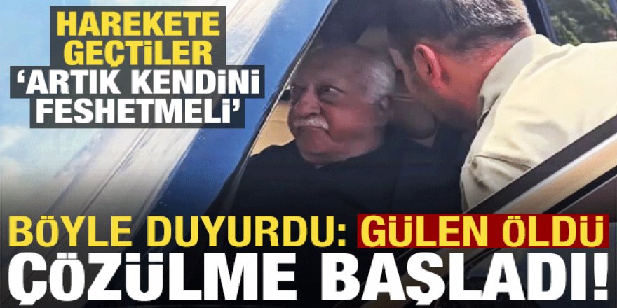 İtiraf geldi: Gülen öldü çözülme hızlandı!