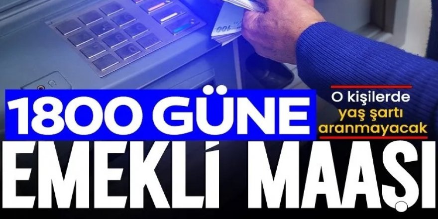 Yasal değişiklik torba kanun ile TBMM’de: 1.800 güne emekli maaşı