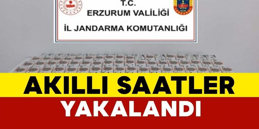 Erzurum'da 93 Adet Gümrük Kaçağı Akıllı Saat Ele Geçirildi