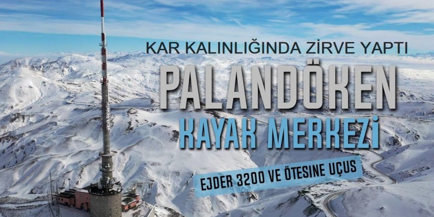 Palandöken kar kalınlığı ile zirvede