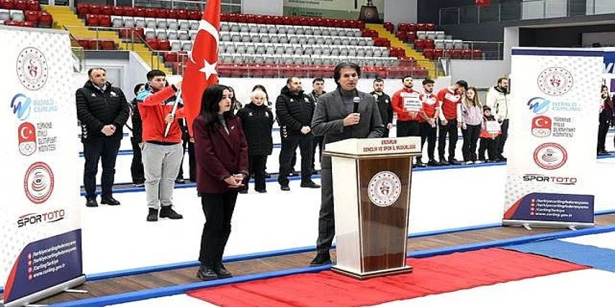 Erzurum'da Curling Süper Ligi resmen başladı