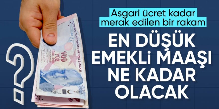 Ocak 2025'te en düşük emekli maaşı beklentisi