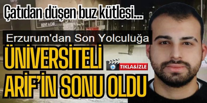 A.Ü'de tören: Talihsiz genç son yolculuğuna uğurlandı