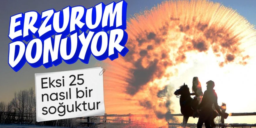 Kuvvetli sağanak ve kar yolda...Erzurum eksi 25'i gördü