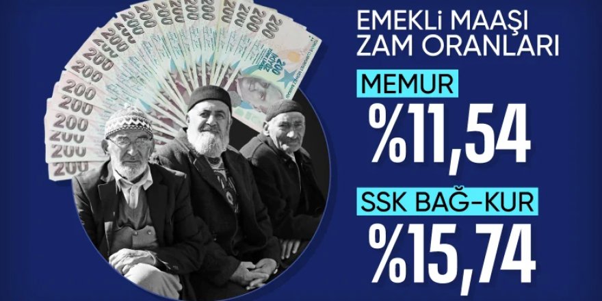 Memur ve emekli maaş zammı belli oldu