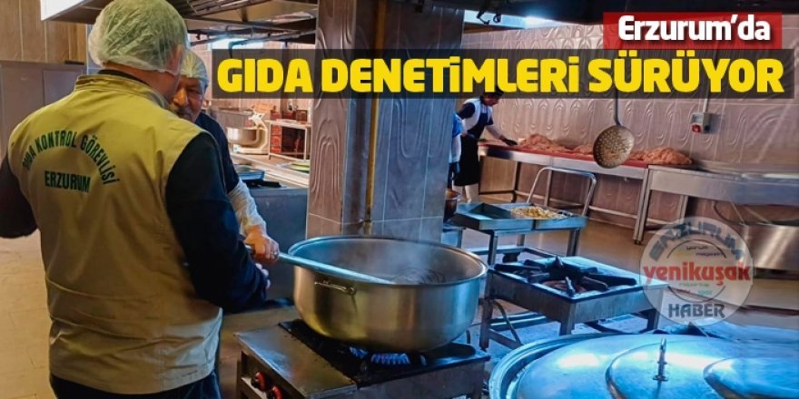 Erzurum’da Gıda Güvenliği Denetimleri Sürüyor: