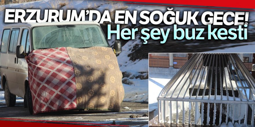 Erzurum Türkiye'nin en soğuk yeri oldu: Eksi 33.1