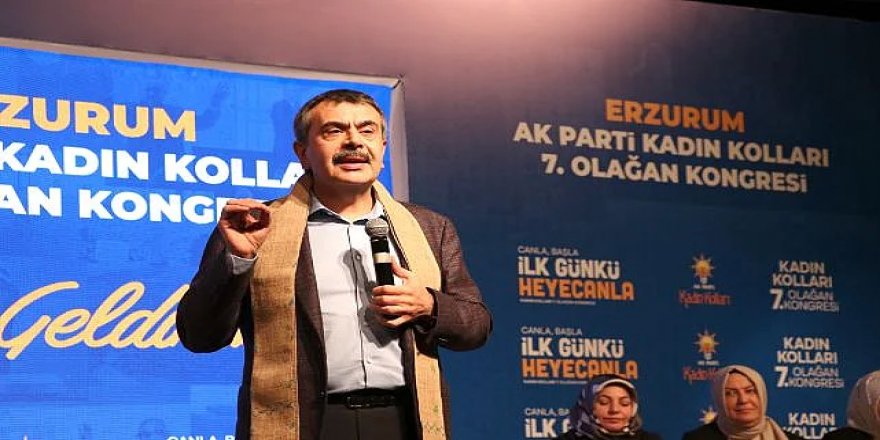 Bakan Tekin Erzurum'da