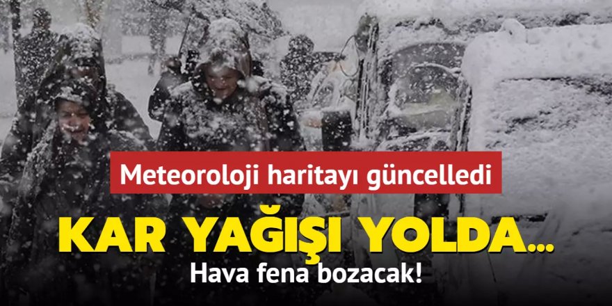 Kar yağışı yolda: Hava fena bozacak!