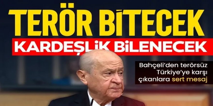 Bahçeli'den DEM Partili Hatimoğulları'na yanıt: Her yerin Gazze olacağını söyleyenlere hatırlatırım ki...