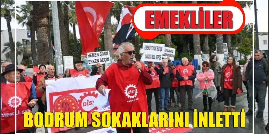 Emekliler Bodrum sokaklarını inletti