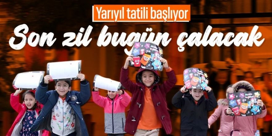 Milyonlarca öğrenci karne heyecanı yaşıyor! Bugün yarıyıl tatiline girecekler