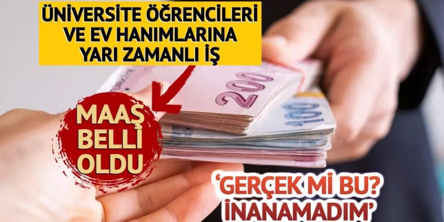 Ev hanımları ve öğrencilere maaşlı iş imkanı!