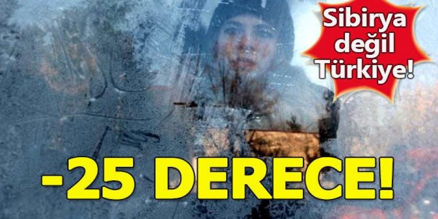 Erzurum resmen buz kesti... Termometreler -25 dereceyi gösterdi!