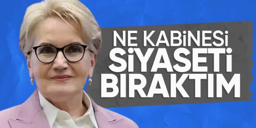 Akşener'e yönelik 'kabine' iddialarına danışmanından yanıt