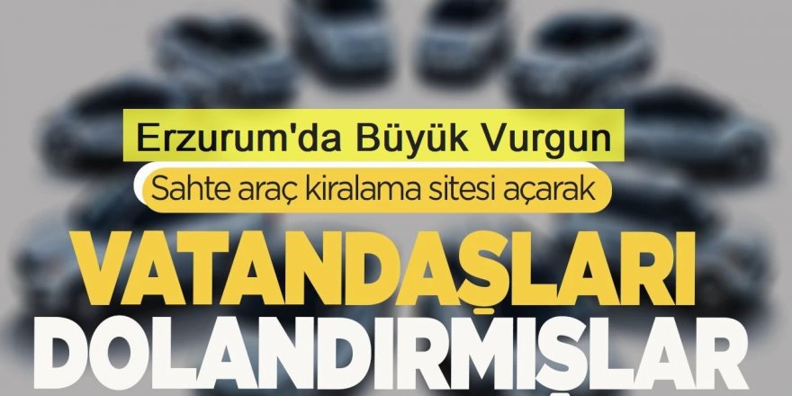 Erzurum'da dolandırıcılık operasyonu: 95 şüpheli yakalandı