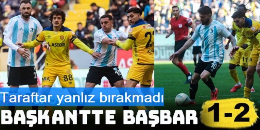 Erzurumspor, Başkentten galibiyetle dönüyor: 1-2