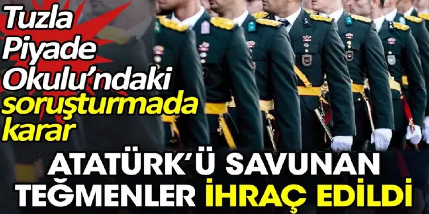 Teğmenler ihraç edildi