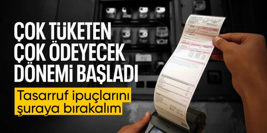 Elektrik faturalarında yeni dönem başladı