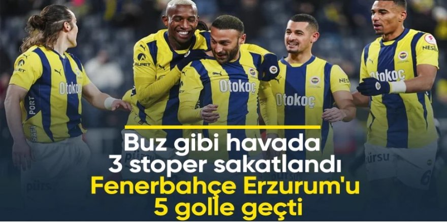 Fenerbahçe, Erzurumspor FK'ya 5 attı