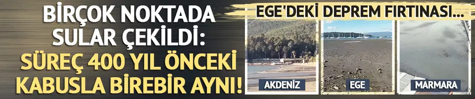 Ege'deki deprem fırtınası...