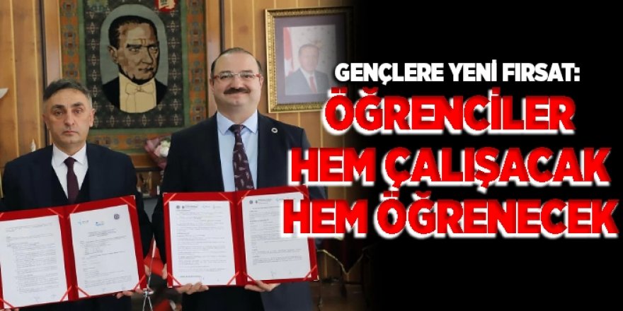 Öğrenciler hem çalışacak hem öğrenecek