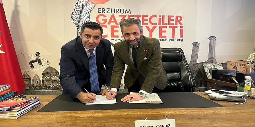 Vakıf Bank'tan Erzurum Gazeteciler Cemiyeti üyelerine 500 Bin TL kredi imkanı