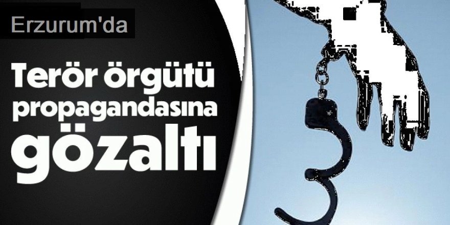 Erzurum'da terör propagandasına gözaltı: 6 zanlı yakalandı