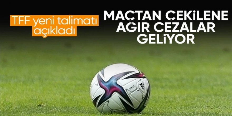 TFF, Futbol Disiplin Talimatı'nda değişikliğe gitti