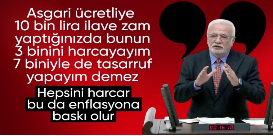 AK Partili Mustafa Elitaş'tan asgari ücret yorumu