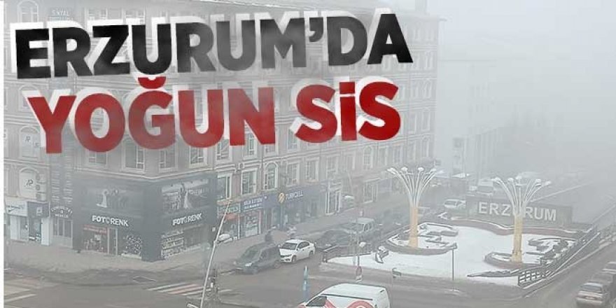 Meteoroloji Erzurum'u uyardı! Buzlanma, don ve Sis