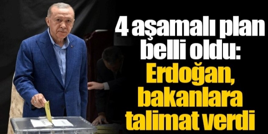 Cumhurbaşkanı Erdoğan'dan tüm bakanlara talimat