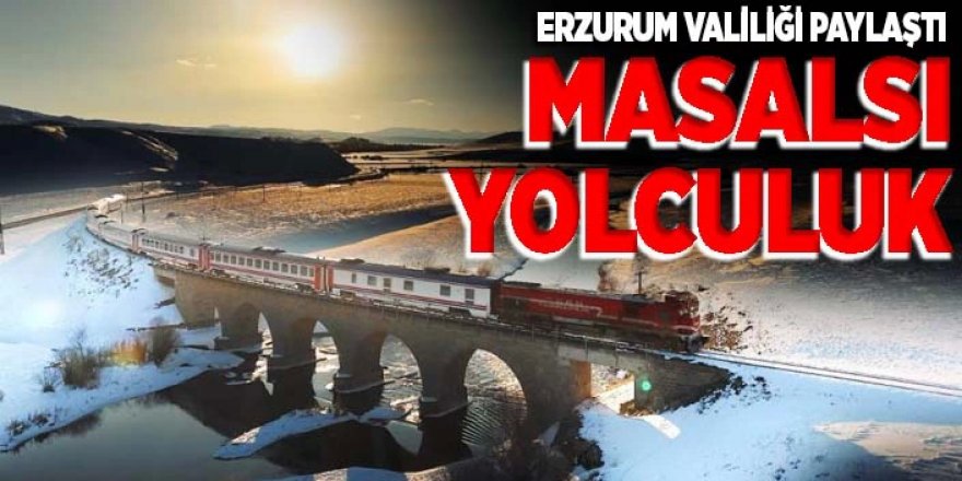 Erzurum Valiliği paylaştı: İzleyenler hayran kaldı