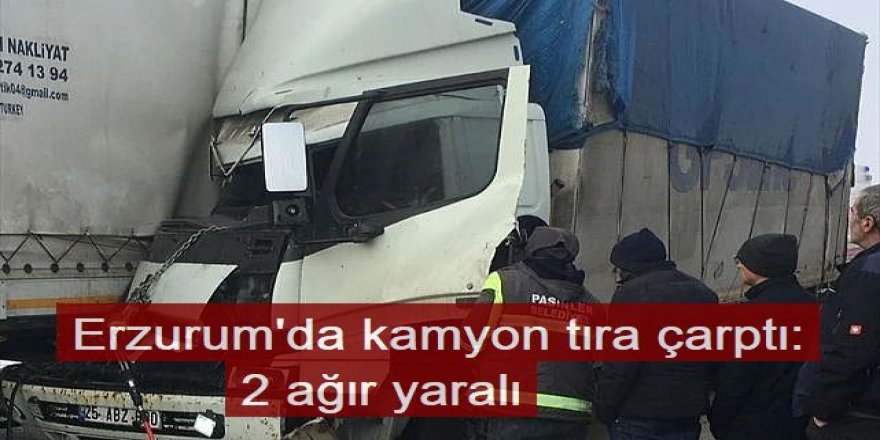 Erzurum'da feci kaza! 2 ağır yaralı