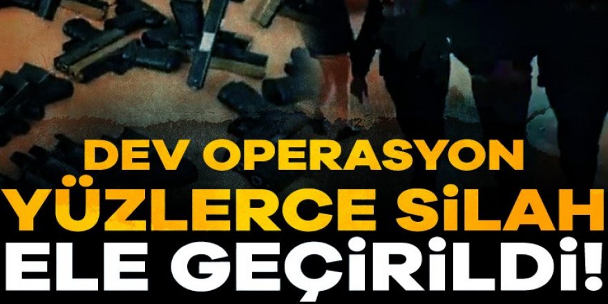 353 tabanca ve 913 silah parçası ele geçirildi