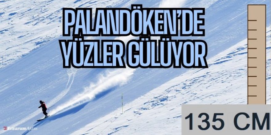 Kar kalınlığı en fazla Palandöken'de: 135 cm