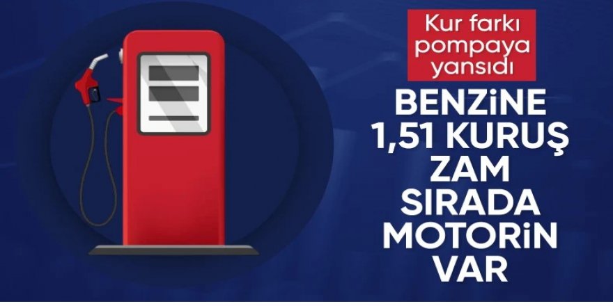 Benzine zam geldi, sıra motorinde