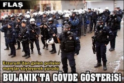 Erzurum Polisi yürüdü!..