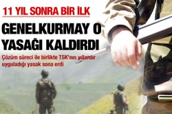 11 yıl sonra o yasağı kaldırdı