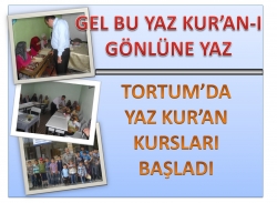 Tortum'da yaz Kur'an Kursları başladı!