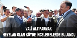 Altıparmak heyelan olan köyü inceledi!