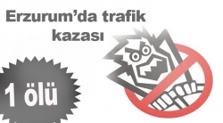 Erzurum'da trafik kazası: 1 ölü!