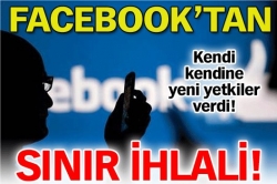 Facebook'tan sınır ihlali