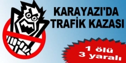 Karayazı'da trafik kazası