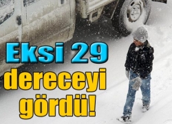 Bu il eksi 29 dereceyi gördü!