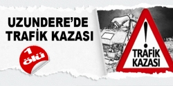 Uzundere'de trafik kazası