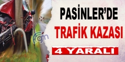 Pasinler'de trafik kazası