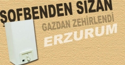 Erzurum’da 1 kişi şofbenden zehirlendi