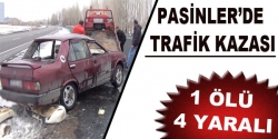 Pasinler'de trafik kazası